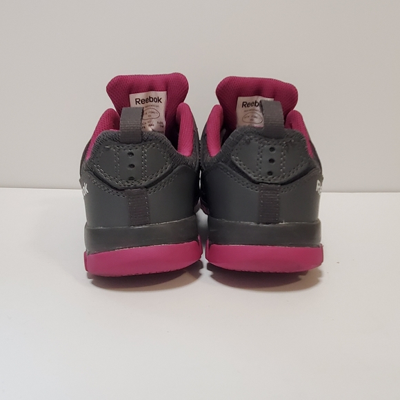 Reebok Women's Sublite Work RB408 Shoes Grey - Fuchsia Size 7M - Picture 3 of 8